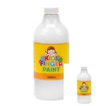 미술놀이 핑거페인트 1000ML 낱색 흰색 유아물감 핑거페인팅 어린이물감
