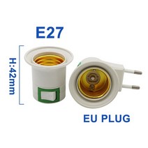 2개/몫 E14 램프 홀더 변환기 T5 2G11 라이트 GU5.3 EU 플러그 소켓 어댑터, 07 E27(EU Plug)