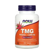 나우푸드 TMG 1000mg 100정 베타인 트라이메틸글리신 지질대사 SAMe 생성, 1개
