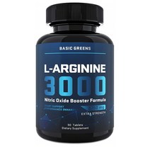 BASIC GREENS L-아르기닌 3000 3150mg 90캡슐, 이미지참조, 1세트
