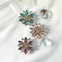 [KT알파쇼핑](핸드메이드) 샤이니 플라워 크리스탈 스마트톡, Violet_W55B5BA