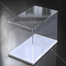 대형 아크릴 쇼케이스 전시 상자 투명케이스피규어 장식장 강아지산소방, 검은색바닥, 70x40x30