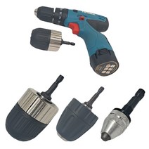 드릴척 키레스척 전동드릴 조각기 소켓 드레멜 드릴변환 아답터 보루방 SDS 뛰어난 정밀도 6.35MM 멀티 육각생크 드릴비트연결, 13MM