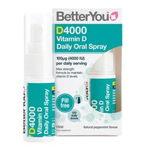 베터유 영국 BetterYou D4000 Vitamin D 비타민D 4000 데일리 구강 스프레이 페퍼민트맛 15ml, 2팩