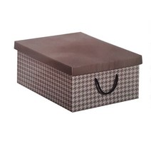 TCb 네모 체크브라운 정리함 중) 5680873EA, 본상품선택, 본상품선택