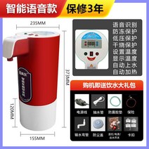 차량용커피포트 전기포트 12V 24V 자동차 커피포트, 인텔리전트보이스-레드