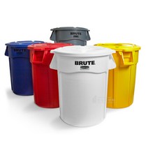 벤티드 브루트 컨테이너 75L 대용량 쓰레기통 대형휴지통 튼튼한 분리수거함, 벤티드 컨테이너세트 75L, (회색)