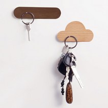리얼 우드 감성 디자인 자석 열쇠행거 백헹거 차키행거 백행거 스티커후크 마그넷 소품걸이 후크, 우드스틱