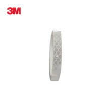 3M 백색 프리즘형 고휘도 반사테이프 10mm 라인 야간작업 안전표시