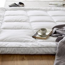 보보홈 잠자기 편한 사계절 논슬립 눕 토퍼매트리스 싱글 퀸 두꺼운 알러지케어 국산, 화이트