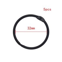 고품질 2 3 5 10Pcs 검은 금속 반지 바인더 15 76mm DIY 루스 리프 책 농구 오프닝 사무실 바인딩 Supplie 사진 앨범, 32mm