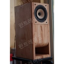 데스크파이 3인치 4인치 풀레인지 자작나무 원목 인클로저 1조 스피커통, 4인치 원목