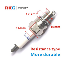 점화플러그 rkg 양초 핏 ngk c6hsa cr6hsa c7hsa cr7hsa 챔피언, 저항 유형