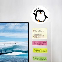 [모니터 메모보드-측면용]펭귄2, 우측용