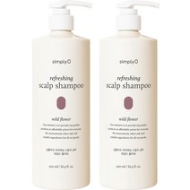 심플리오 리프레싱 스칼프샴푸 와일드플라워 500ml, 3개