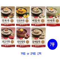 동원 양반죽 7종 세트(전복죽+야채죽+소고기죽+백합죽+들깨닭죽+호박죽+밤단팥죽), 2세트, 420g