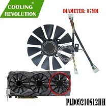 gpu vga 쿨러 그래픽 gtx1080 gtx980ti gtx1060 gtx1070 팬 asus strix gtx 1080980ti10601070 비디오 카드 냉각 시스템, 6핀
