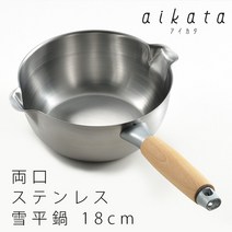 요시카와 아이카타 인덕션 스텐 18cm 편수냄비, 단품, 단품
