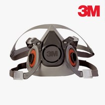 3M 양구형 방독마스크 PN6200 반면형 면체