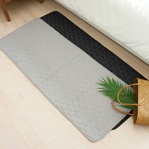DJAGSO 헤시 퀸트 주방매트 2color, 연그레이