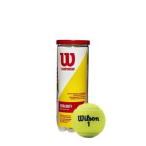 WILSON 챔피언쉽 테니스 공 엑스트라 듀티 싱글 캔 (3개)201017, Single Can (3 Balls), Regular Duty, Single Can (3 Balls)