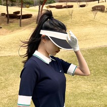 엠엠스포츠 여성 봄 여름 파스텔 러빈 골프 썬캡 모자, 그린