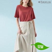 [다일리아] 코모드 베이직 반팔 모달 티셔츠 로즈