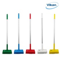 [바이칸] 스탠드 욕실바닥솔 + 봉 세트 화장실 바닥 청소, 1100mm, 녹색