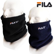 휠라 넥워머 /FILA 방한 목토시/털목도리/방한모, 블랙