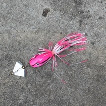 낚시공일공 폽프로그 블레이드 민물 루어 낚시 개구리 배스 쏘가리 가물치 민물루어, 핑크