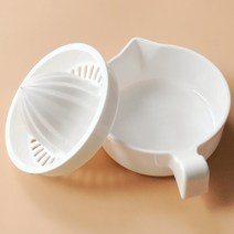 과일착즙기 스퀴저 수동 과즙 기 주방 다기능 과일 도구 미니 블렌더 휴대용 레몬 과즙, 화이트