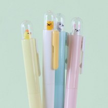 귀여운 판촉 우주선 동물 볼펜 4종 [신기한 캐릭터 예쁜볼펜 국산 특이한 펜], 병아리