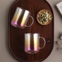 오넬 오넬 오로라 일자 잔 머그컵 유리컵 찻잔 2P, 단일옵션