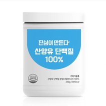 [진심이만든다] 네덜란드 퀄리고트인증 산양유 단백질 분말 100% 250g, 1통(250g) + 계량스푼증정