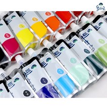 율아트 민화물감 대용량 100ml 한국화 분채 물감, 18.녹초