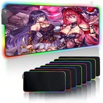 rgb 장패드 MRGLZY 마우스 패드 컴퓨터 테이블 게임 백라이트 애니메이션 데스크 매트, 10 400X900MM_02 Thickness 4MM