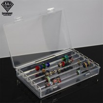 [2set] 마징가케이스 마징가 레고 피규어 진열장 케이스 아크릴 판도라 상자 참 비즈 팔찌 반지 홀더 주얼, 10 Clear Acrylic Box L