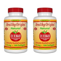헬시오리진스 Healthy Origins Lyc-O-Mato 토마토 라이코펜 15mg 소프트젤 180개입 2팩, 2개, 180정