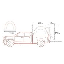 루프 탑 텐트 차량 용 어닝 하드 픽업 트럭 테일게이트 침대 야외 캐노피 camper 픽업 지붕 커버 캠핑, s