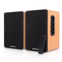 홈시어터 TV사운드바 티비 씨어터 스피커 가정용 80W 2.0 HiFi 책장 블루투스 4.5 인치 홈 시어터 시스템 라우드 우드 음악 TV 컴퓨터 사운드 바, A_UK PLUG