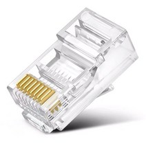 공유기 망선 크리스탈 헤드 극 5종 6종 금속 순동 도금 RJ45 인터넷 브로드밴드 2944625059, 육류 기가 바이트다 도금 표준형, 20 개
