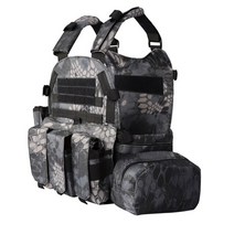 방검복 호신용 방검조끼 경호장비 파이썬 카모 군사 전술 몰리 장난감 총 페인트 볼 방탄, 파이썬 패턴