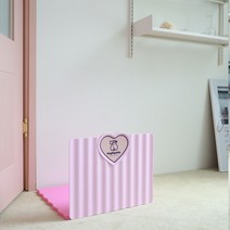 독티켓 배변판 가림막화장실 마킹방지 인테리어배변판, 핑크