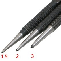 3Pcs 1.5mm/2mm/3mm 합금강 센터 펀치 금속 목재 마킹 드릴링 도구 brocas para Metal 용 마데이라 코어, 01 3pcs