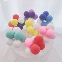 풍선다발 파티토퍼 /생일파티 케이크픽 케이크꾸미기 케이크장식 파티초 파티용품 파티소품 홈파티 생일꾸미기 장식 기념일 베이비샤워 브라이덜샤워, 블루