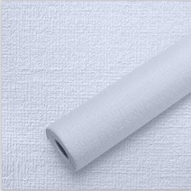 쿠셔니 벽지 폭 70cm 붙이는 스티커 접착식 단열 실크벽지, 블루(격자무늬)