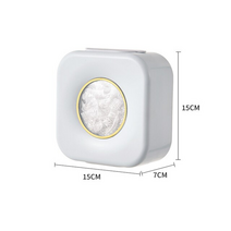 음식물처리기 벽 마운트 일회용 식품 커버 스토리지 박스 플라스틱 랩을위한 주방 주최자 탄성 신선한 유지 가방 스토리지 컨테이너, 하얀