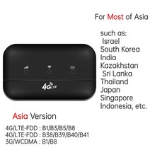 와이파이 증폭기 공유기 인터넷 잠금 해제 Sim 카드 모뎀 라우터 4G Wireless150Mbps 포켓 WIFI 모바일 핫스팟 Mifi 유사한 ZTE MF923 E5577 300, [02] Asia version, 02 Asia version