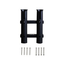 내구성있는 플라스틱 낚시로드 랙 홀더 브래킷 보트 요트 낚시 상자 보트 장비, 검은색