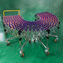 컨베어 벨트 택배 운반기 물류레일 콘베어벨트 하역 롤러 회전 슬라이드, 500mm